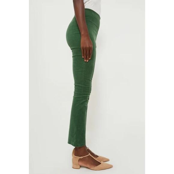 TUCKERNUCK Green Corduroy Ashford Pants Size Small $148 MSRP High Waisted *Flaw - Picture 4 of 11